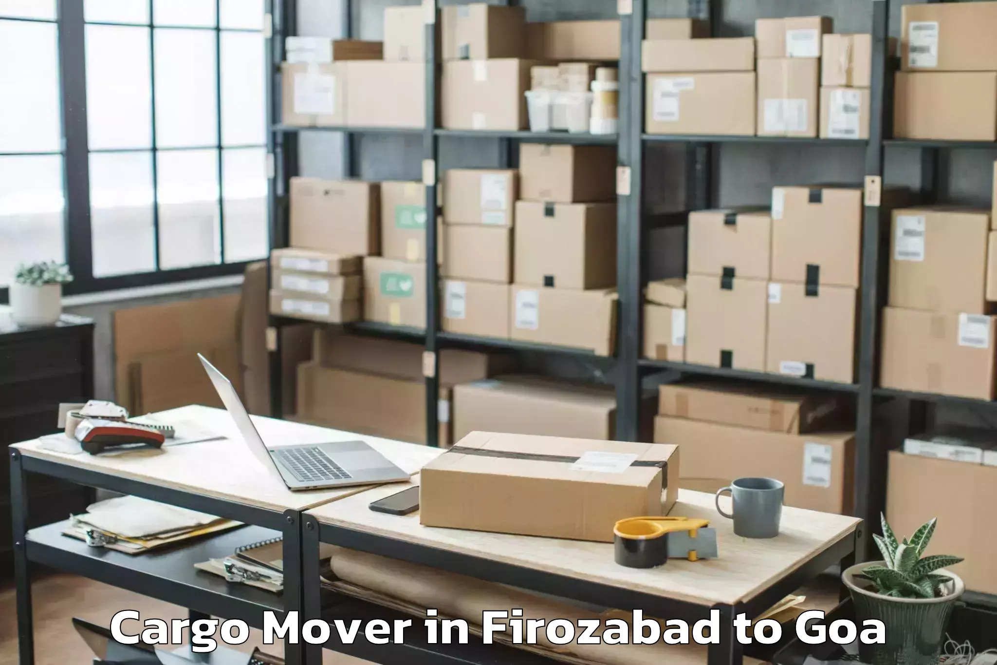 Book Firozabad to Sancoale Cargo Mover